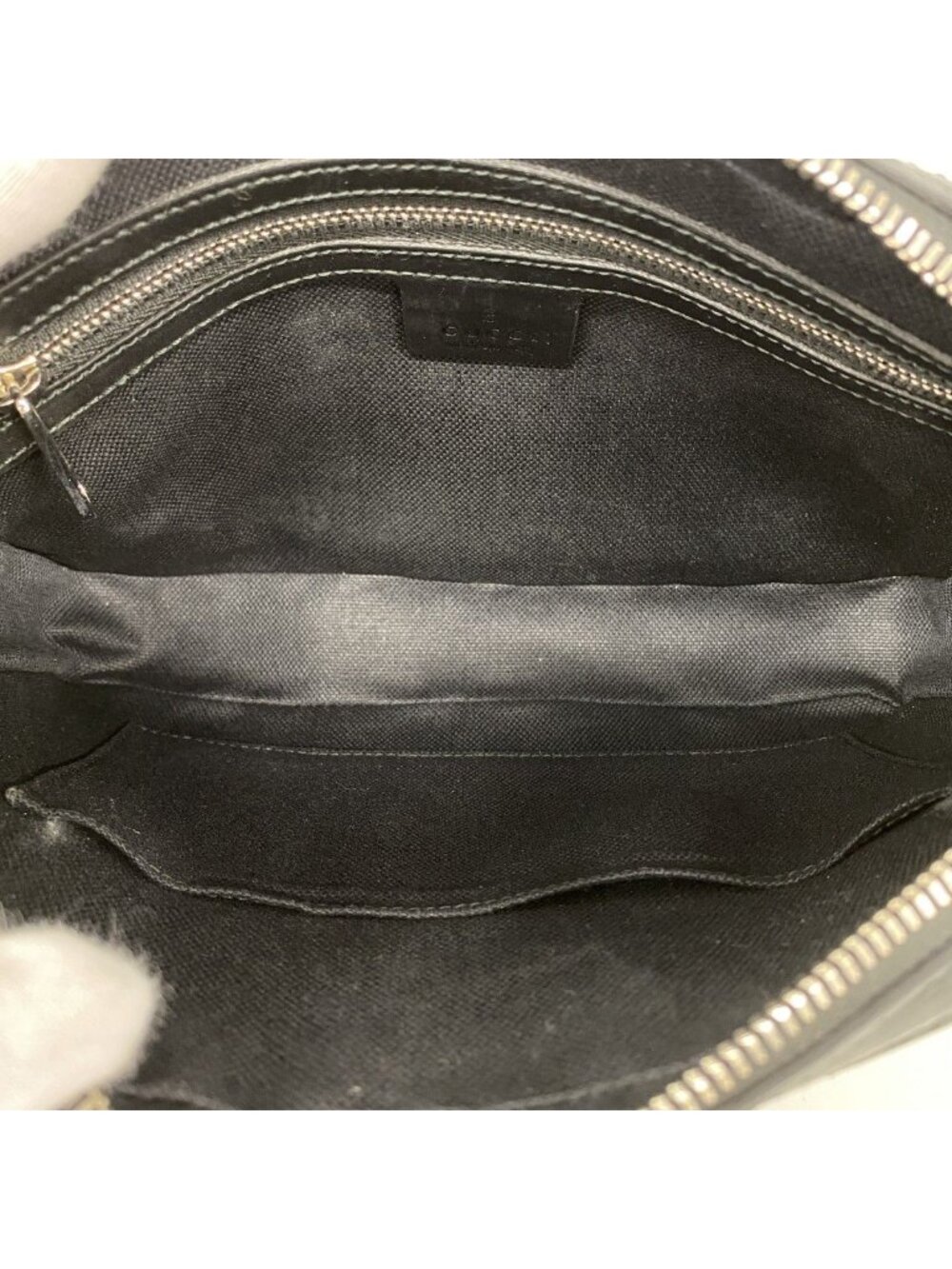 Gucci Clutch GG Supreme Black Silver - Picture 4 of 9